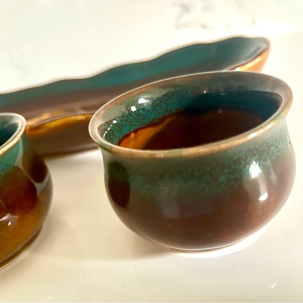 NWOT! Ceramic Tray & 3 Ramekins